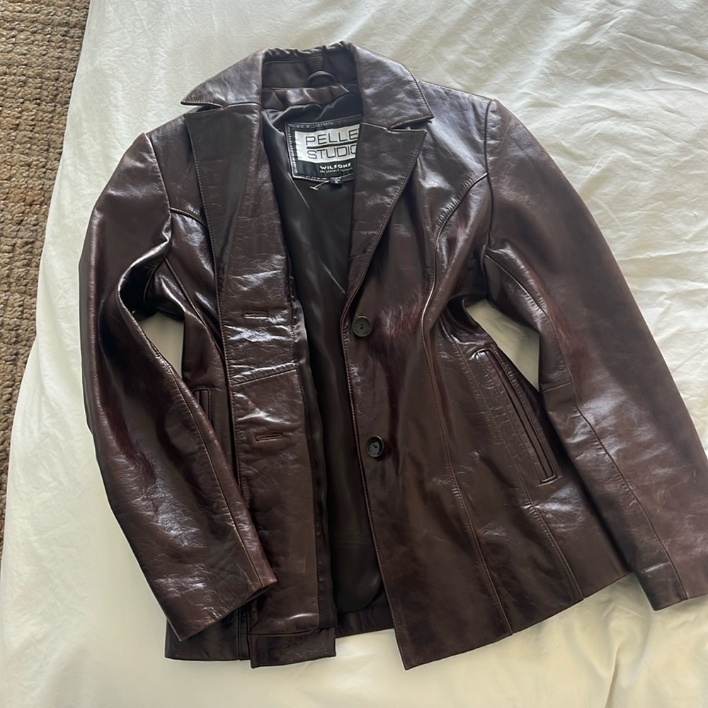 INSANE vintage leather blazer